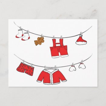 Santa Claus Clothes Card by escapefromreality at Zazzle
