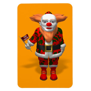 Santa Claus Clown Magnet