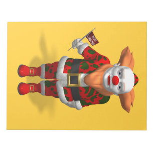 Santa Claus Clown Notepad