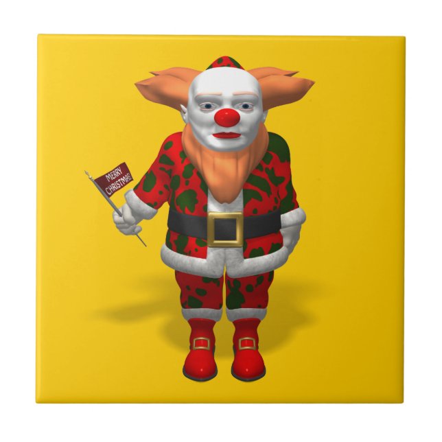 Santa Claus Clown Tile (Front)
