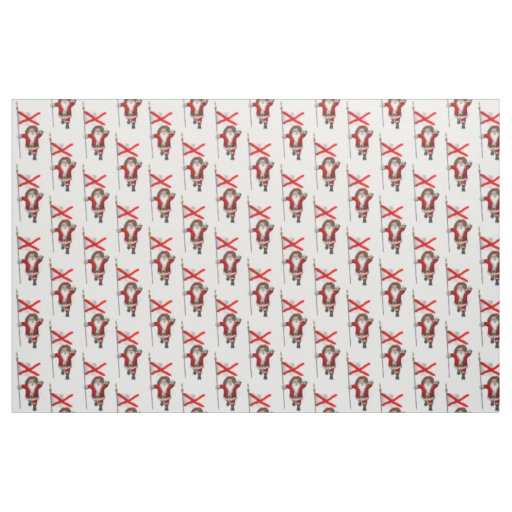 Santa Claus Comes To Alabama Fabric
