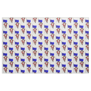 Santa Claus Comes To Alaska Fabric