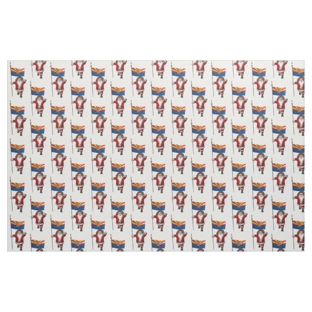 Santa Claus Comes To Arizona Fabric (Fat Quarter)