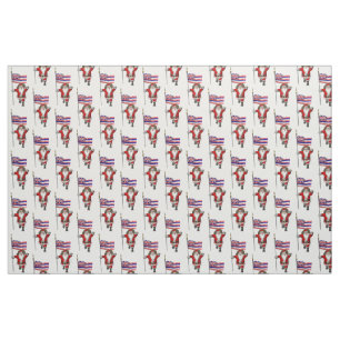 Santa Claus Comes To Hawaii Fabric