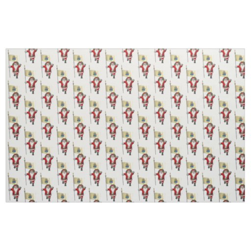Santa Claus Comes To New Jersey Fabric