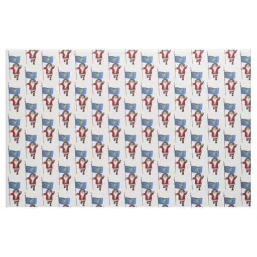 Santa Claus Comes To Oregon Fabric