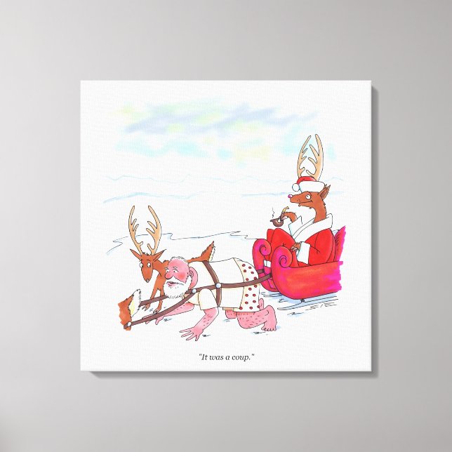 Santa Claus Coup canvas print (Front)