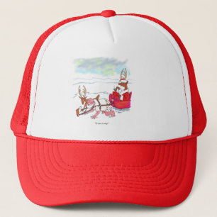Santa Claus Coup red and white foam trucker hat