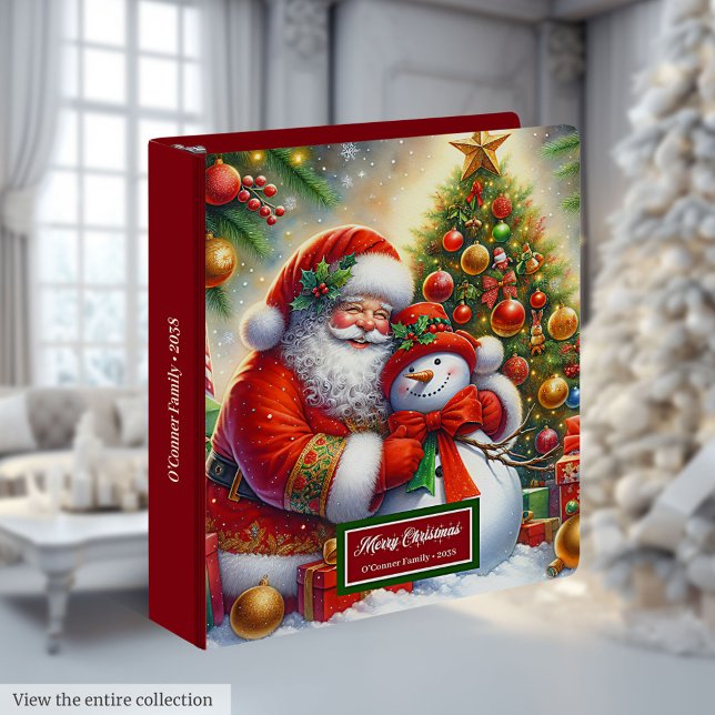 Santa Claus Custom Binder Festive Memory Album (Santa Claus Custom Binder Festive Memory Album)