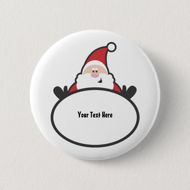 Santa Claus (customizable) Button (Front)
