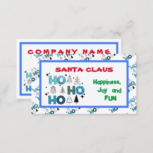 Santa Claus Customize Business Card