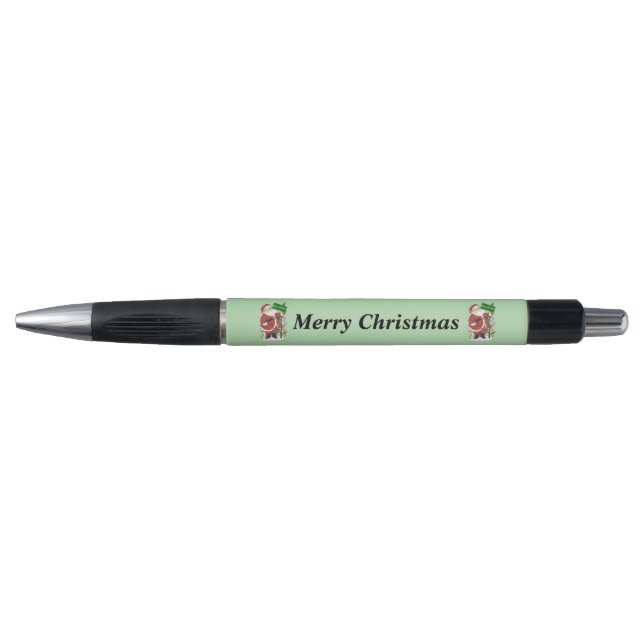 Santa Claus Cute Animals Merry Christmas Pen (Front)