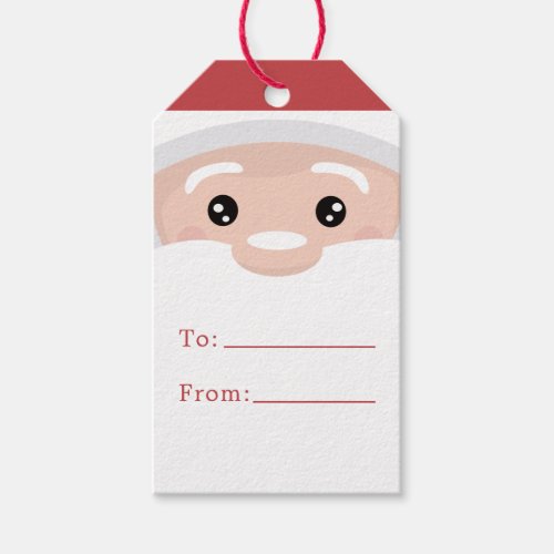 Christmas Gift Tags 7 Santa Claus Cute Modern Christmas Personalized Gift Tags