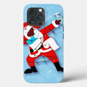 Santa Claus Dabbing Christmas covid iPhone 13 Pro Case