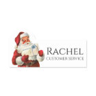 Santa Claus Delivering Gift Personalized Name