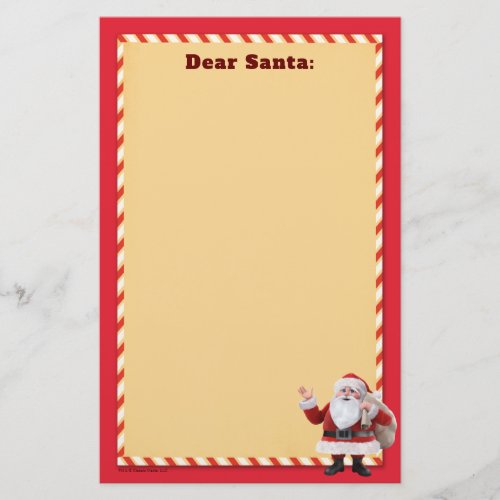 Santa Claus Delivering Toys Stationery