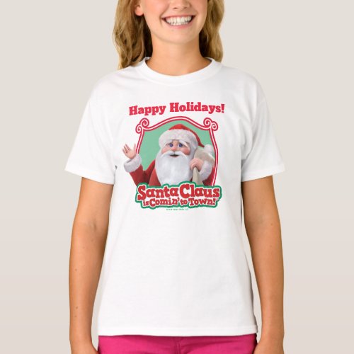 Santa Claus Delivering Toys T_Shirt