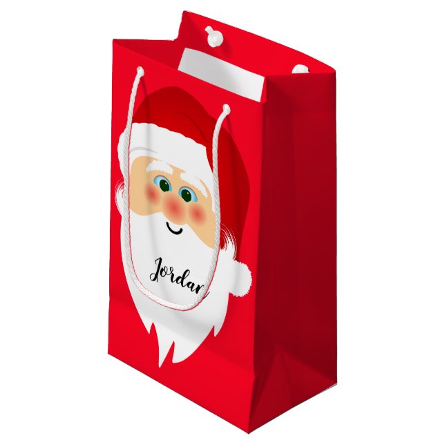Santa Claus Design Gift Bag (Front Angled)