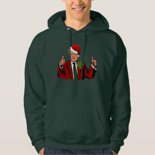 santa claus donald trump hoodie
