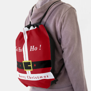 Santa Claus Drawstring Bag