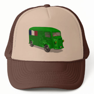 Santa Claus Drives Citroen Type H Van Tube Trucker Hat