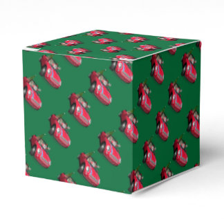 Santa Claus Driving A Mini Favor Boxes
