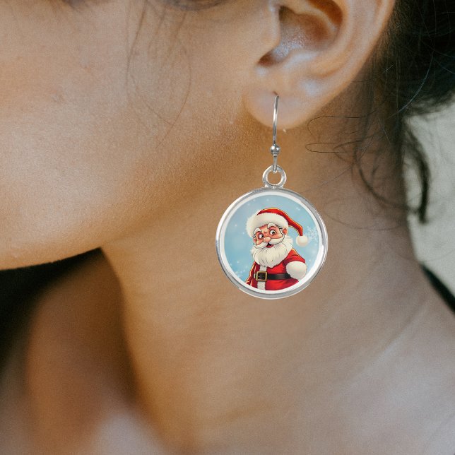 Santa Claus Earrings (Creator Uploaded)