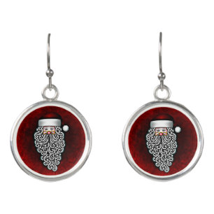 santa claus earrings
