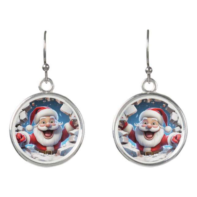 Santa Claus Earrings (Front)