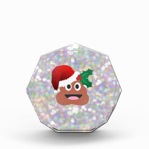 santa claus emoji acrylic award