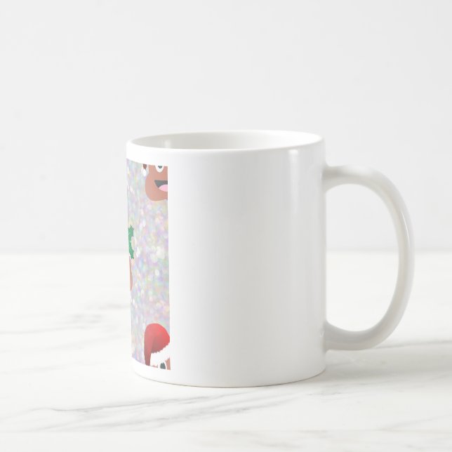 santa claus emoji coffee mug (Right)