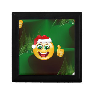 santa claus emojis keepsake box