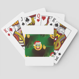 santa claus emojis poker cards