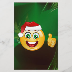 santa claus emojis stationery