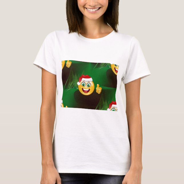 santa claus emojis T-Shirt (Front)
