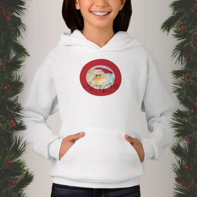 Santa Claus Face Ho Ho Ho Cute Christmas Hoodie (Creator Uploaded)