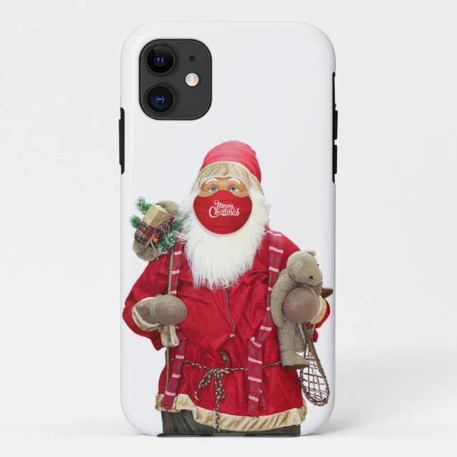 Santa Claus Face Mask Case-Mate iPhone Case (Back)