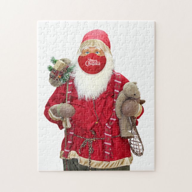 Santa Claus Face Mask Jigsaw Puzzle (Vertical)