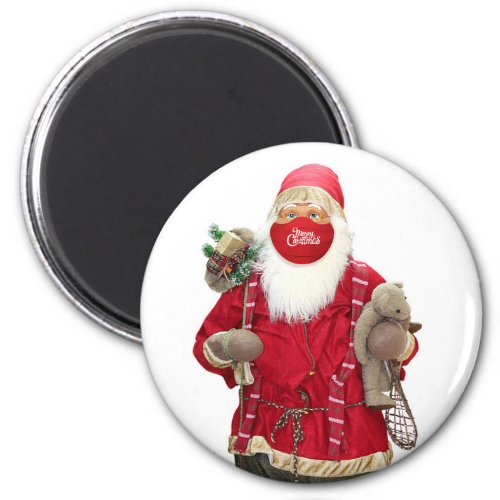 Santa Claus Face Mask Magnet
