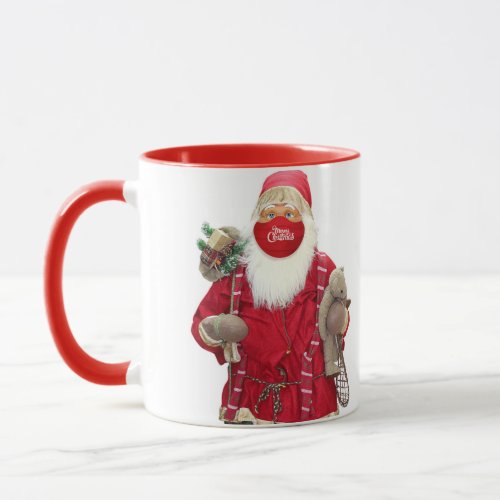 Santa Claus Face Mask Mug