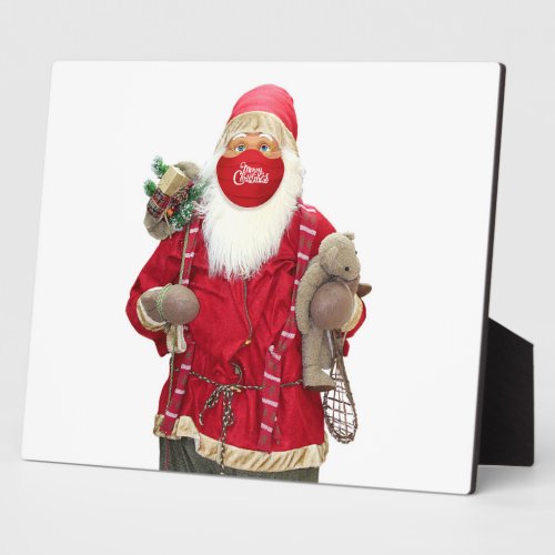 Santa Claus Face Mask Plaque