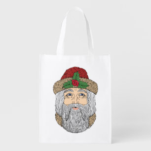 Santa Claus/Father Christmas  Grocery Bag