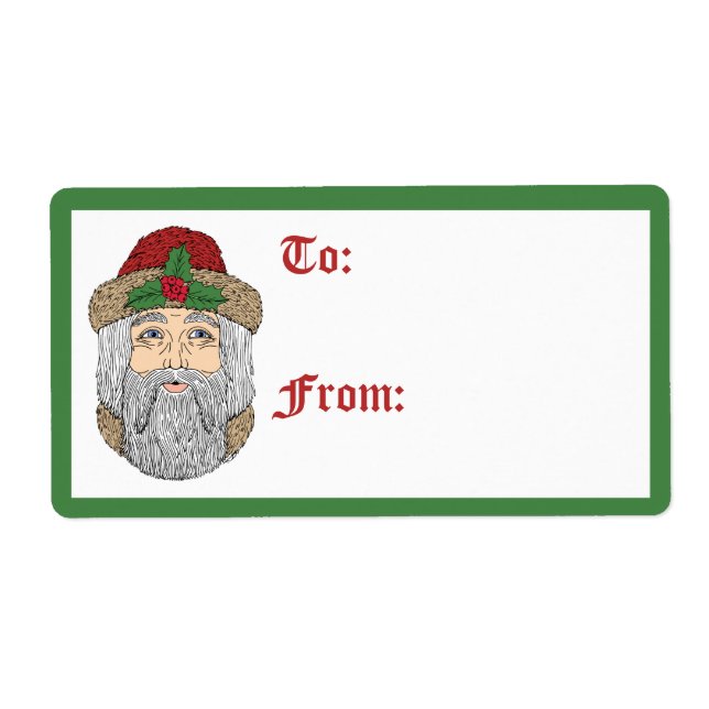 Santa Claus/Father Christmas  Label (Front)