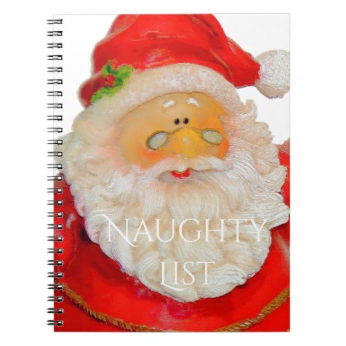 Santa Claus Father Christmas Naughty List Notebook