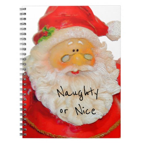 Santa Claus Father Christmas Naughty or Nice List Notebook