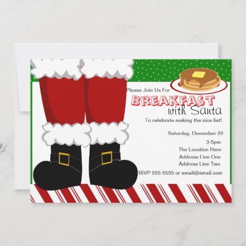 Santa Claus Feet Invitation