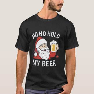 Santa Claus Festive Beer Cheers T-Shirt