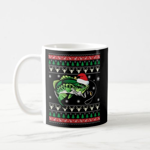 Santa Claus Fishing Ugly Coffee Mug