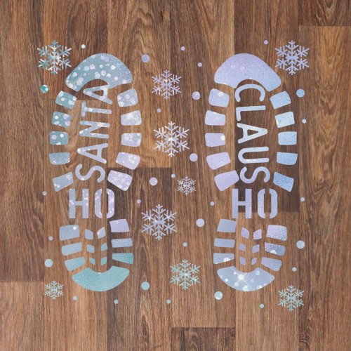 Santa Claus Footprints Floor Decals