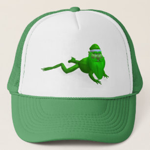 Santa Claus Frog Trucker Hat